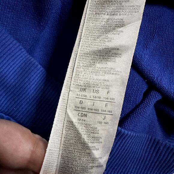 Golden State Warriors Hoodie Lightweight Blue NBA Size Large 14-16 Womens - Picture 5 of 5